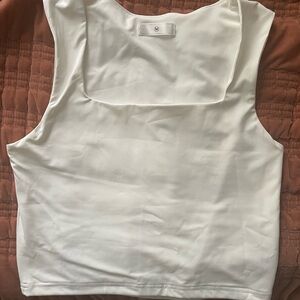 White Sleeveless top size medium